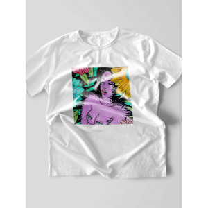 Tricou fata goala si flori